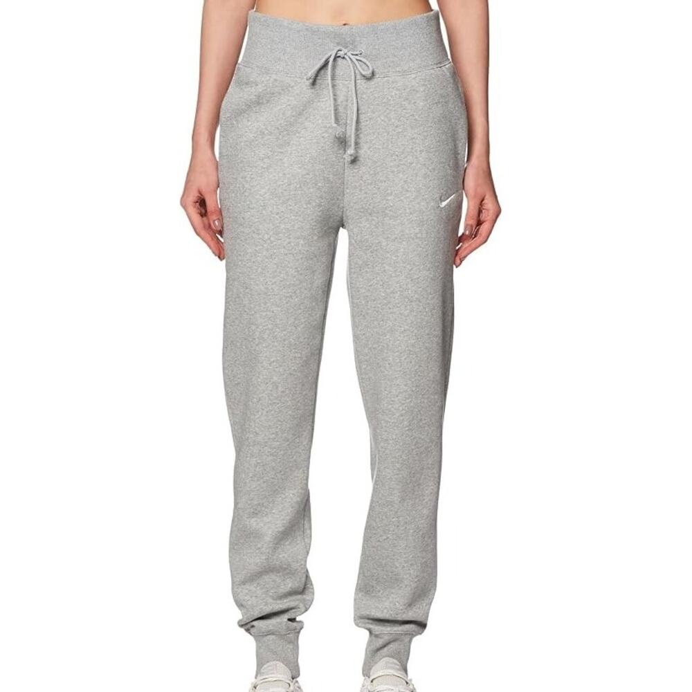 Nike Womens Phoenix Fleece High Rise Joggers Sweatpants XL Gray Lounge Cozy